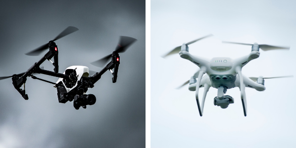Image of Two Drones Flying from Best Travel Drones Image 1